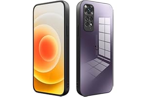 XINYEXIN Funda para Xiaomi Redmi Note 11 4G / Redmi Note 11S 4G Case con Vidrio Degradado, Moda Ultra Delgado Antichoque y Antiarañazos Protectora Carcasa - Púrpura