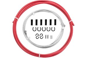 SHENZHENSHISHILILANTIANKEJIYOUXIANGONGSI CNCLOL Bike Brake Cable Set, Mountain Bike Brake Cables & Housing，red