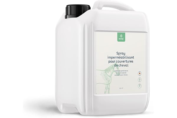 eco:fy Spray d'imprégnation pour Couvertures de Cheval Imperméabilisant Imperméabilisant Scellement Contre l'humidité et la saleté Respirant (2,5 l)