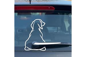 PLGEBR Coda mobile divertente per cani, Tergicristallo per auto, Tergicristallo adesivo per tergicristallo posteriore, Interessante tergicristallo per cani, Decalcomanie per auto Parabrezza posteriore