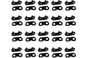 HURI Lot de 20 maillons de raccordement et rivets 3/8 1,3 mm pour chaîne de tronçonneuse