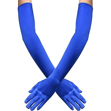 Guanti Lunghi Da Opera Boyiee - Fino Al Gomito (41cm), Elasticizzati, Per Costumi E Occasioni Eleganti - Foto 5