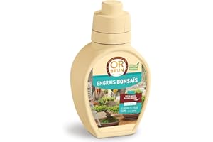 OR BRUN Engrais Bonsaïs - 250ml - Améliore & Favorise La Croissance - Fabriqué En France - Utilisable En Agriculture Biologique OBRECLBONSAI250