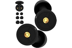 Mauepersu Ohrstöpsel zum Schlafen - Weicher, wiederverwendbarer Silikon Gehörschutz + 8 Aufsätze in S/M/L - Geräuschreduzierung um SNR 24dB & NRR 14 - Auch für Reisen & Konzentration