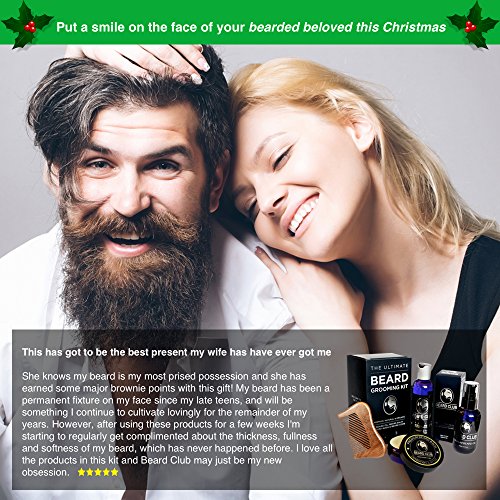 The Ultimate Beard Grooming Kit – Die Ultimative Bartpflege Kit – Geschenkset mit hochwertigem Premium-Bartöl, Balsam, Shampoo, Kamm & Box – Das diesjährige beste Geschenk für Männer, die lieben, ihre Bärte zu pflegen - 7