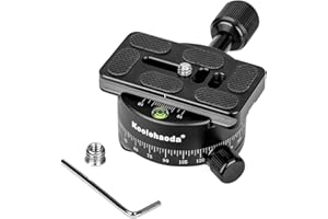 Koolehaoda Tête panoramique Professionnelle 360 ° Rotule Compatible avec RRS/Arca-Swiss (tête panoramique LPC-1)