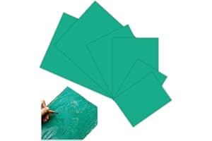 LNGJIN Fogli da 6 Pezzi Tavola per incisioni,Timbri in gomma morbida,Blocchi per Intaglio Timbri In Gomma,Blocchi di Intaglio in Gomma per Timbri,Blocchi di Intaglio in Gomma,Linoleum in Gomma Morbida