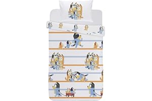 COCO MOON Bluey Family Junior Duvet Cover and Pillowcase Set