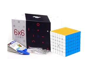 BUCAXIT Zauberwürfel, YJ MGC 6x6 Magnetischer Speed-Puzzle-Würfel,3D Stickerless Magic Cube Puzzlewürfe Denksportaufgaben Geeignet für Zauberwürfel Enthusiasten (MGC 6X6)