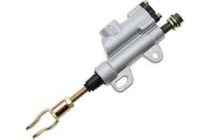 GOOFIT Pompe De Frein ArrièRe De Moto Universelle UtiliséE Remplacement pour La Pompe De Frein Hydraulique De VéHicule Tout Terrain De Moto ATV Argent