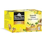Beta Tea Ginger Lemon Tea 20 Pieces - Beta Herbtea Collection