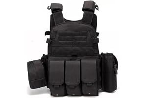 Peosaard, Airsoft väst multifunktionell molle-platthållare justerbar andningsbar paintball för utomhusbruk, fält- och säkerhe