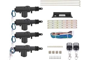 YOSOO Kit Cassetta di Sicurezza per Auto con Serratura Senza Chiave, 12 V, 4 Porte, di Allarme Universale per Auto con Avvio Remoto, Kit di Sblocco per Alzacristalli Elettrici