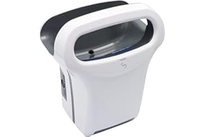 JVD Sèche-Mains Exp'Air Blanc - Séchage en 10-15s - Haute Performance 800 W - sans Contact, Automatique avec capteur capacitif - Montage Mural