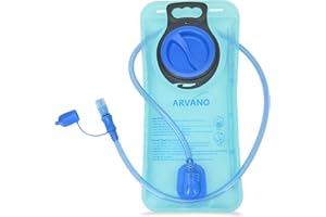 Arvano Bolsa de Hidratación, Bolsa de Agua 2L sin BPA para Mochila Vejiga de Hidratación para Correr Ciclismo Esquí Senderismo