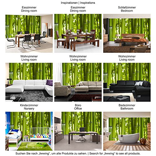 Vlies Fototapete 400×280 cm PREMIUM PLUS Wand Foto Tapete Wand Bild Vliestapete – DREAM OF BAMBOO – Bambuswald Bambus Wald Asien Asia Baum Bamboo Way Bambusweg Grün – no. 071 - 5