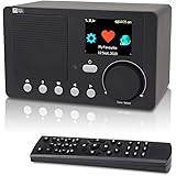 Ocean Digital Radio Internet Wi-Fi, Draagbare Digitale Radio met Navulbare Batterij Bluetooth Ontvanger met 2,4 inch Kleurenv