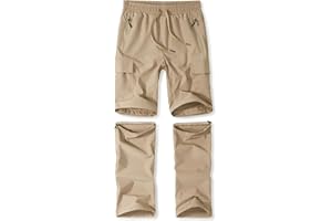 Zoofly Kinder Wanderhose Unisex Jugend 2-in-1 Zip Off Outdoorhose Trekkinghose für den Sommer Wasserdicht Leicht Schnelltrocknend