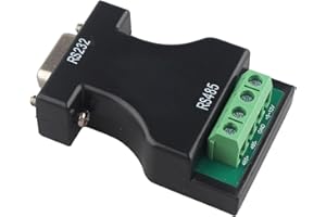 HALJIA RS232 to RS485 Serial Converter 232 to 485 Bidirectional Passive Converter Adapter Communication Data Interface Networking Supplies