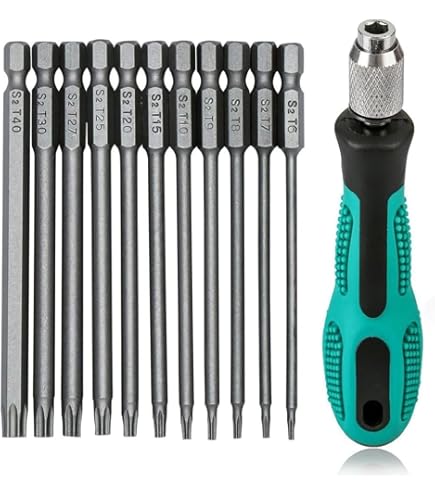 10 Punte Torx T20 In Acciaio S2 - Per Cacciaviti A Batteria E Manuali | Alta Qualità - Foto 7