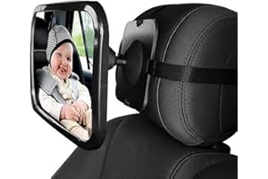 GKONGU Espejo Coche Bebe 30 * 19CM Espejo Retrovisor de Bebé Espejo para vigilar al bebé en el Coche Espejo de Coche de bebé para la conducción Segura