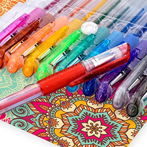Mudder 12 Stück Gelstift Gelschreiber Gel Pens für Malbuch, Zeichnung, Färbung, Kritzeln und Skizzieren - 3
