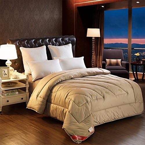 QQDE DW&HX Antarctic camel quilt, Thick warm quilts,Camel color-A 150x200cm(59x79inch)