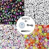 Hochwertiger Acryl-Buchstabenperlen in kann in einer Vielzahl von Aktivitäten wie DIY, Lehre, Parteien, Projekte etc. verwendet werden