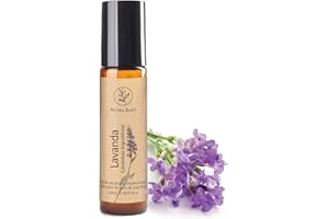 Roll On Olio Essenziale Lavanda AROMA BANO Diluito In Olio Di Jojoba Pronto per l'uso 10ml -100% naturale Ideale Per Aromaterapia (Roll On Olio Essenziale Lavanda)