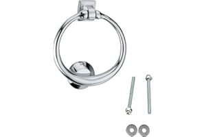 ALLEN & ALVAN Aldaba de puerta A&A, aldaba de puerta de metal de latón macizo, calidad premium, aldaba para puerta de entrada, [Aldaba de puerta de anillo, 1 unidad]