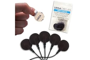 URSA STRAPS URSA Soft Circles - Cinta de micrófono reutilizable Lav Mic Tape cubiertas suaves | Protector de viento y camuflaje para micrófonos Lavalier | 15 círculos de cinta de solapa suave + 30 adhesivos |