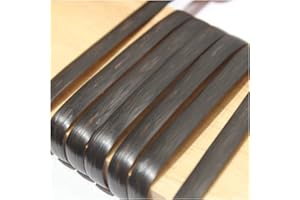 UYEOCO Matériau De RéParation En Rotin Tressé En Plastique - 8mm*65m Matériel De Réparation De Rotin Synthétique Plat Dégradé De Café Brun Kit, Pour Meubles De Jardin, Terrasse, Meubles En Osier Durable