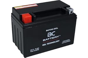 BC BATTERY CONTROLLER BC BATTERY Batteria Avviamento Moto al GEL 12V 8Ah BCTX9-GEL Moto&Scooter, esente da manutenzione sigillata precaricata simile a YTX9-BS