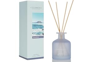 Cocorrína Raumduft Diffuser mit Duftstäbchen 200ml- Ozeanbrise, Natürlich, Langanhaltend, für Schlafzimmer Badezimmer Regal Dekor Büro Dekoration, Aromatherapie