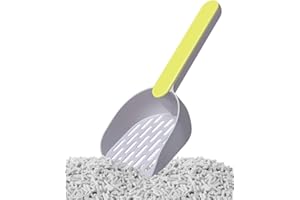 Ceasyde Cat Litter Scoop, Premium ABS Plastic Made Cat Litter Scoop for Most Kind of Cat Litter, Cat Litter Box and Scooper Holder, Durable and Easy to Clean