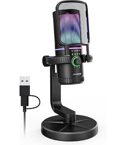 IK Multimedia IRig Stream Mic Pro - Microphone Condensateur + Interface Audio Pour Podcast, Chant, Gaming Sur IPhone, Android, PC