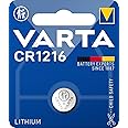 VARTA Batteries Electronics CR1216 Professional Lithium coin battery 1-pack, Battery in original blister pack of 1