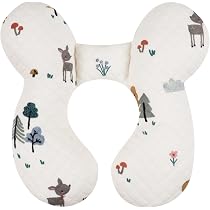 Oreiller Soutien Tête Bébé Blublu Park - Pour Siège Auto Et Poussette - Coton Doux - 0-1 An - Rose