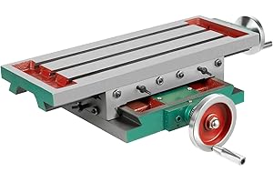 KUMUJ Cross Table, Milling Table Coordinate Table for Precise Drilling and Milling, Adjustable Cross Table Milling Table Stand Drill 2-Ach Table Milling Machine, for Drills Milling Machines