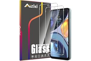 Aiziki Szklana osłona ekranu do Motorola Moto G22 folia ze szkła hartowanego, ochrona przed uderzeniami, odporna na pękanie, odporna na zarysowania, przezroczysta HD, bez pęcherzyków powietrza, [2 sztuki] ochraniacze ekranu Motorola Moto G22