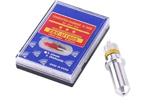 AKOZON Lame di Ricambio Roland Plotter da Taglio, Xinrub 15 Pezzi Lama ad Alta Durezza 30/45/60 Gradi con Taglierino Portalama per Vinyl Cutter e Plotter Roland Universale Parti del plotter da taglio