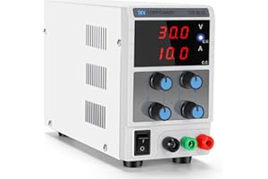 Bench Power Supply (0-30V,0-10A) Adjustable,DC Power Supplies Variable,With 3-Digit Display, for Repairing Phones,Computers,Test,Battery Charging,Electrolytic,DIY,SKY TOPPOWER STP3010