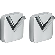 GEDY Porta Asciugamani Tonga In Acciaio Inox E Cromall, Nero Matt, 30x6,9x4,7cm - Fissaggio A Muro Con Viti O Biadesivo, Portata 7kg