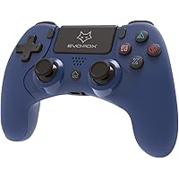EvoFox Elite Play Wireless Controller for PS4/Pro/Slim, iPad and iPhones with Dual Vibration, Bluetooth connection, 6-axis Gy
