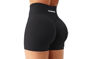 YEOREO Sport Shorts Damen 4.5" Invisible Scrunch Butt Gym Shorts Hoch Taille Booty Yoga Workout Kurze Leggings