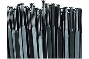 QQY 14G Straight Pull Bicycle Spokes 20 Pieces Flat Bladed Cycling Spokes Mountain Road Bike spokes with Brass Nipples 14G bicycle spokes for Mavic Aksium Ksyrium Equipe Crossride Cosmic 26er 700C