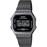 Casio A168WEMB-1BDF Kol Saati, Retro, Digital, Siyah, Unisex
