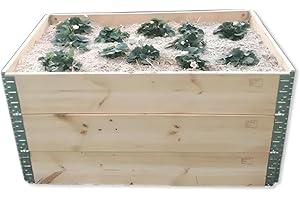 DR. DIETRICH MÜLLER GMBH 3X Palettenrahmen Aufsatzrahmen Hochbeet Gartenbeet Stapelrahmen Europalette 120 x 80 cm