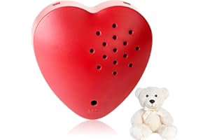 GBULTR Personalisiertes Diktiergerät für Stofftiere,30s aufnehmbares Soundmodul für Spielzeug,Herzförmiges Sprachmodul für Teddybär und Kuscheltier,Sprachbox für DIY-Geschenke,Aufnahme Gutenachtkuss