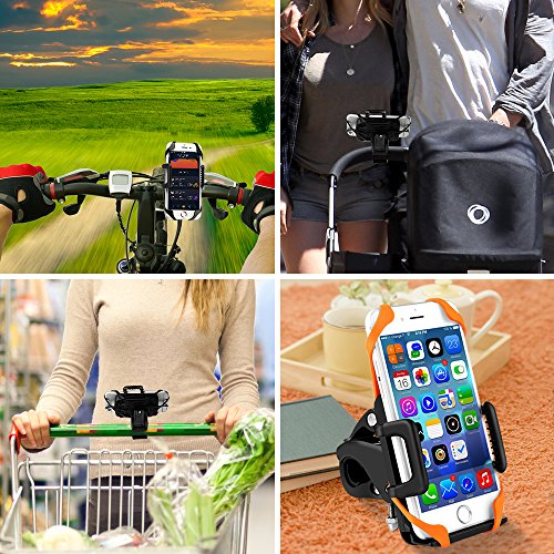 BIGO Fahrrad Handyhalterung fÃ¼r Smartphones, Anti-Shake und Universal Fahrradhalter fÃ¼r iPhone 7 6S/6S Plus 6/6Plus 5S/4S Galaxy S5/S4/S3, auch kompatibel mit MotorrÃ¤dern und Scootern